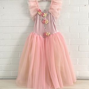 Fairy Costume dress ~ Leotard Dress, Dance Leotard, Princess Dress, Tutu Dress
